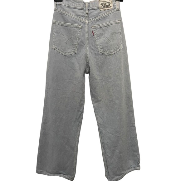 High Loose Levi’s Jeans Wide Legs High Waist Light Wash SZ 24 - Picture 5 of 15